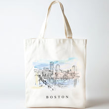 Load image into Gallery viewer, Boston Harbor Renissance Style Tote Bag
