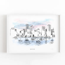 Load image into Gallery viewer, Boston Skyline - Fine Art Print