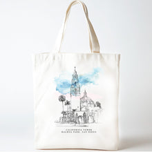 Load image into Gallery viewer, Balboa Park California Tower Art Print – Architectural Landmark Illustration – Museum Store Fine Art – San Diego Historic Wall Decor