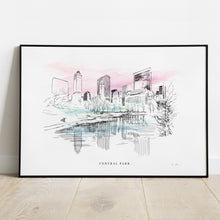 Load image into Gallery viewer, New York Central Park Hand Drawn Fine Art Prints NYC