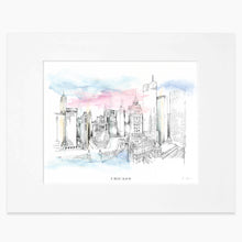 Load image into Gallery viewer, Chicago Skyline Art Print - Hand-Drawn City Wall Art for Museum Gift Shops & Tourist Retail