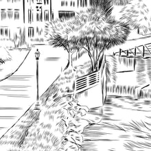 Load image into Gallery viewer, Parker Palm Springs, California, Renissance Style Fine Art Print Matted PS Souvenir