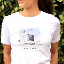 Load image into Gallery viewer, JFK Library Boston Wearable Art T-Shirt