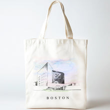 Load image into Gallery viewer, JFK Library Boston Renissance Style Tote Bag