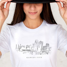 Load image into Gallery viewer, Kansas City Skyline Wearable Art T-Shirt