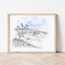 Load image into Gallery viewer, La Jolla Cove, La Jolla, San Diego Hand Drawn Fine Art Prints