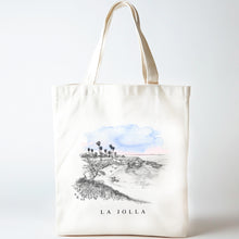 Load image into Gallery viewer, La Jolla Cove San Diego T-Shirt | California Coastal Surf Gift Shop Apparel | Hand-Drawn Souvenir Tee