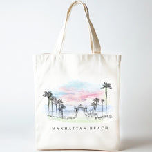 Load image into Gallery viewer, Manhattan Beach, CA Renissance Style Tote Bag