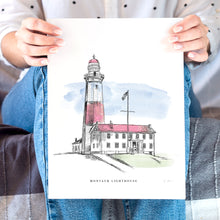 Load image into Gallery viewer, Montauk Lighthouse New York Hand Drawn Fine Art Prints