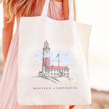 Load image into Gallery viewer, Montauk Lighthouse Renissance Style Tote Bag NYC
