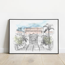 Load image into Gallery viewer, The Natural History Museum at Balboa Park, San Diego, NAT, Hand Drawn Fine Art Prints
