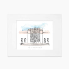 Load image into Gallery viewer, San Diego Museum of Art Print – Hand-Drawn Balboa Park Architectural Wall Art for Museum Gift Shops