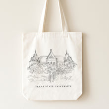 Load image into Gallery viewer, Texas State University Renissance Style Tote Bag