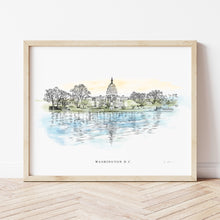 Load image into Gallery viewer, Washington DC Captial Hand Drawn Fine Art Prints