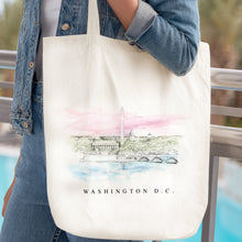 Load image into Gallery viewer, Washington DC Memorials Renissance Style Tote Bag