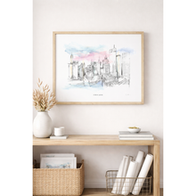 Load image into Gallery viewer, Chicago Skyline Art Print - Hand-Drawn City Wall Art for Museum Gift Shops &amp; Tourist Retail
