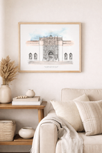 Load image into Gallery viewer, San Diego Museum of Art Print – Hand-Drawn Balboa Park Architectural Wall Art for Museum Gift Shops

