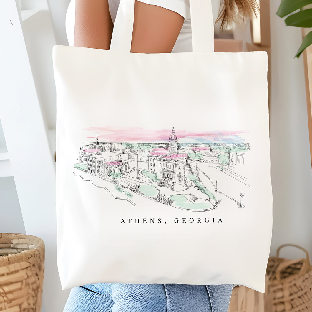 Athens, GA Renissance Style Tote Bag