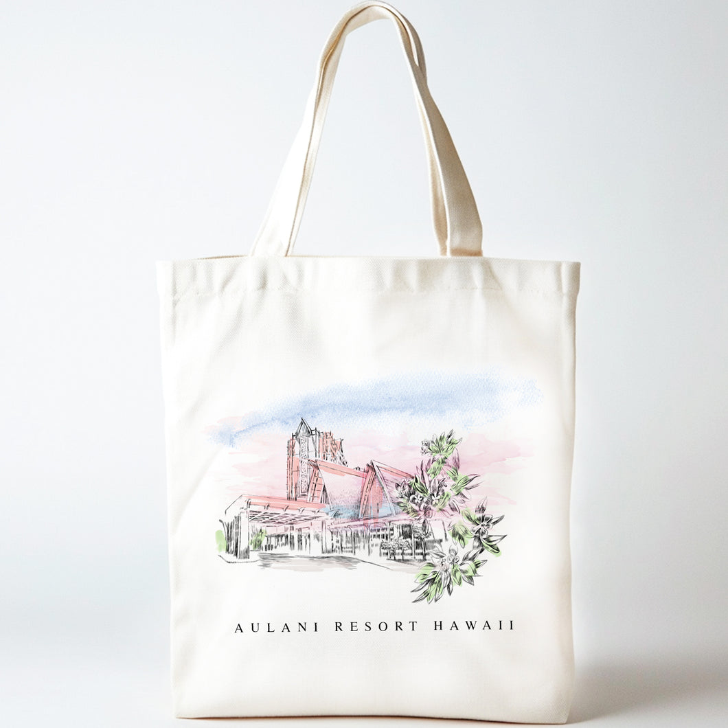 Aulani Disney Resort Hawaii Renissance Style Tote Bag