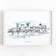 Load image into Gallery viewer, Baltimore Skyline - Fine Art Print
