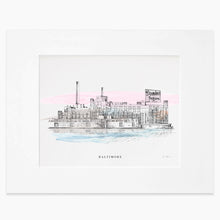 Load image into Gallery viewer, Baltimore Domino Sugar Skyline - Fine Art Print
