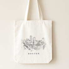 Load image into Gallery viewer, Boston Skyline Renissance Style Tote Bag
