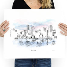 Load image into Gallery viewer, Boston Skyline - Fine Art Print
