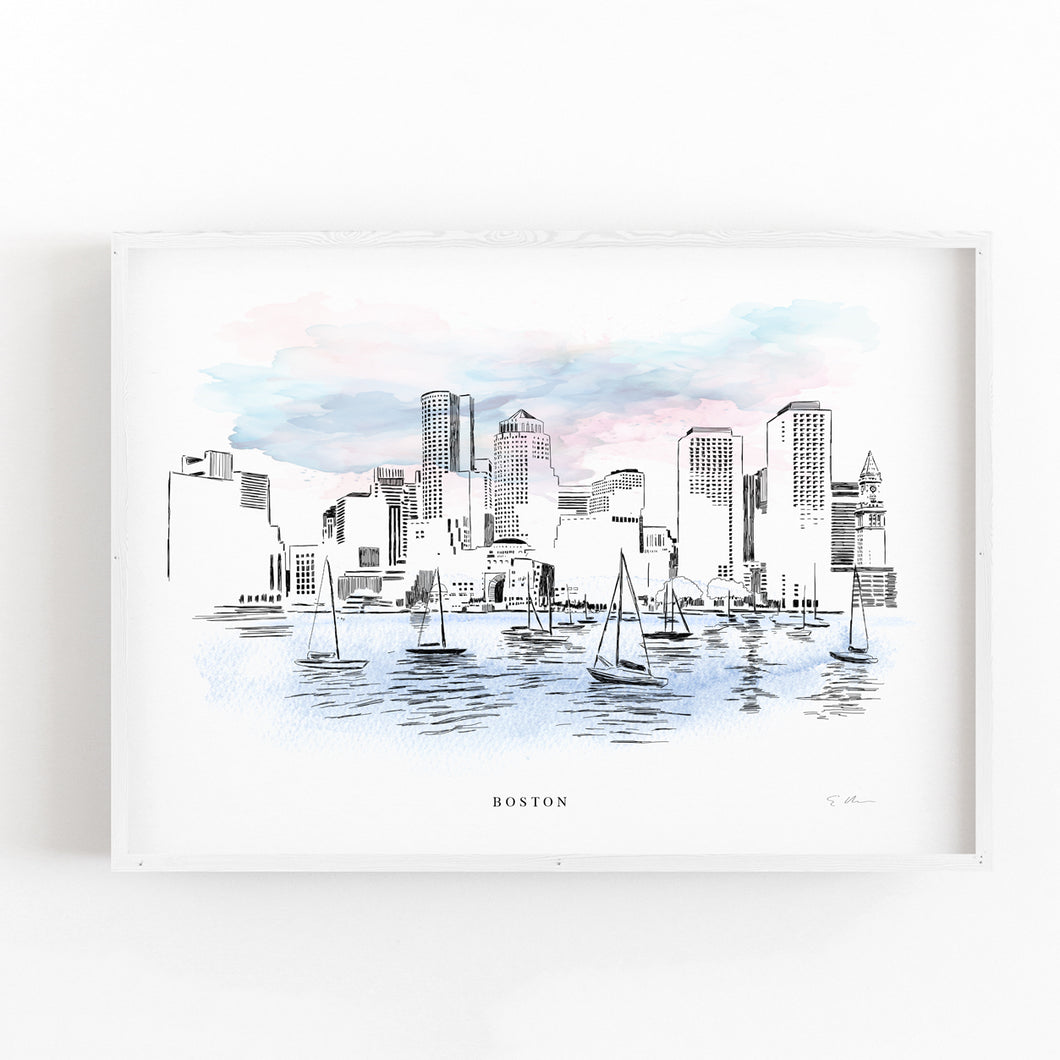 Boston Skyline - Fine Art Print