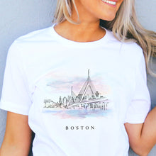 Load image into Gallery viewer, Boston Zakim Bridge Wearable Art T-Shirt
