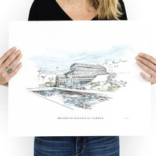 Load image into Gallery viewer, Brooklyn Botanical Garden Hand Drawn Fine Art Prints NYC
