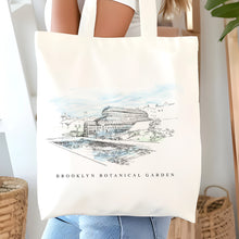 Load image into Gallery viewer, Brooklyn Botanical Garden Renissance Style Tote Bag NYC
