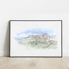 Load image into Gallery viewer, Cardiff by the Sea, San Diego Hand Drawn Fine Art Prints
