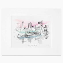 Load image into Gallery viewer, New York Central Park Hand Drawn Fine Art Prints NYC
