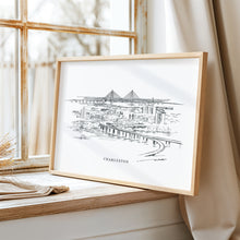 Load image into Gallery viewer, Charleston Skyline Hand Drawn Fine Art Prints
