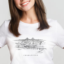 Load image into Gallery viewer, Charleston Skyline Wearable Art T-Shirt
