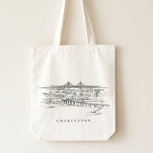 Load image into Gallery viewer, Charleston Skyline Renissance Style Tote Bag
