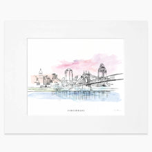 Load image into Gallery viewer, Cincinnati Skyline - Fine Art Print
