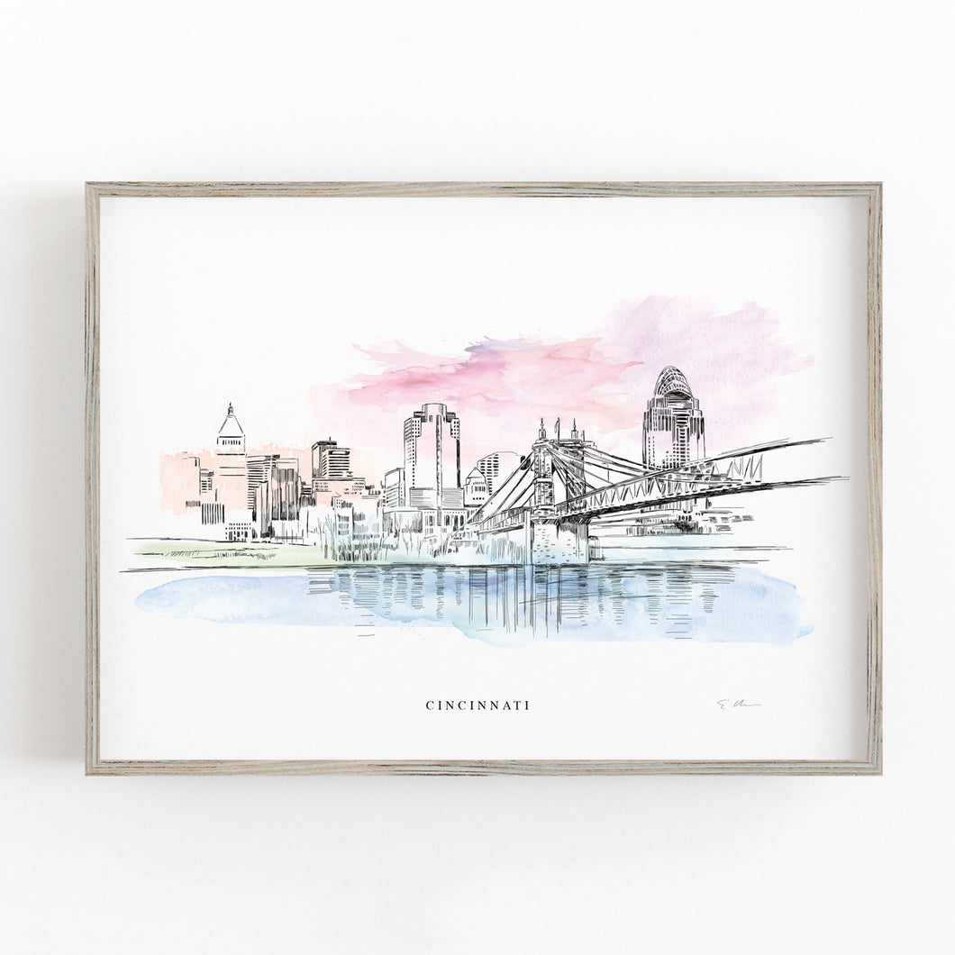 Cincinnati Skyline - Fine Art Print