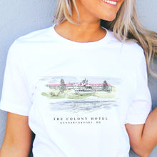 Load image into Gallery viewer, Colony Hotel, Kennebunkport, Maine Wearable Art T-Shirt
