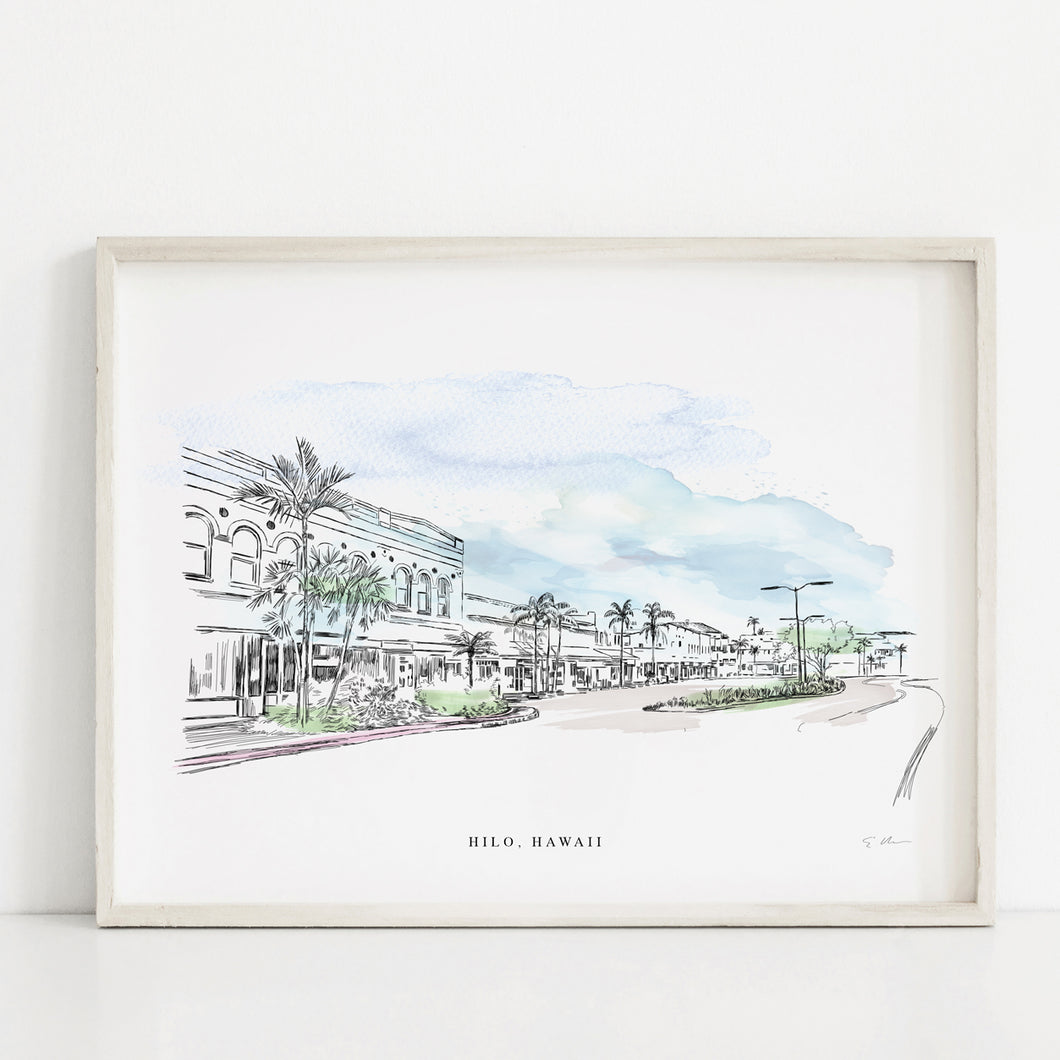 Hilo, Hawaii - Fine Art Print