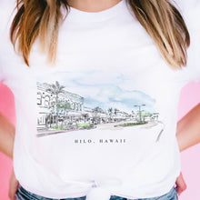 Load image into Gallery viewer, Hilo, Hawaii Wearable Art T-Shirt
