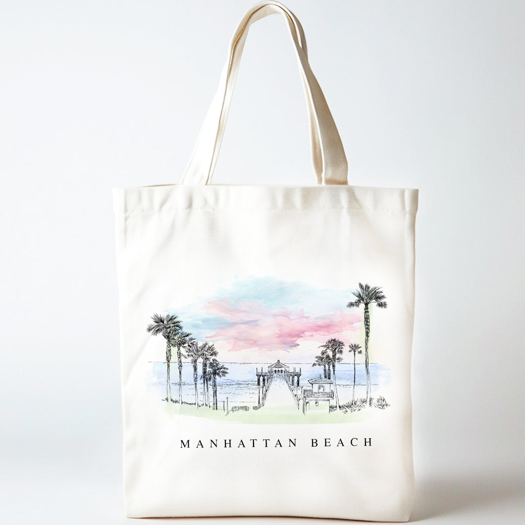 Manhattan Beach, CA Renissance Style Tote Bag