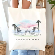 Load image into Gallery viewer, Manhattan Beach, CA Renissance Style Tote Bag
