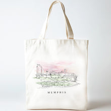 Load image into Gallery viewer, Memphis Skyline Renissance Style Tote Bag
