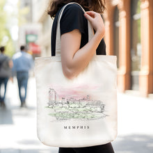 Load image into Gallery viewer, Memphis Skyline Renissance Style Tote Bag
