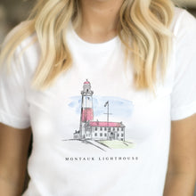 Load image into Gallery viewer, Montauk Lighthouse Wearable Art T-Shirt NY
