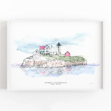 Load image into Gallery viewer, Nubble Lighthouse, Maine - Fine Art Print
