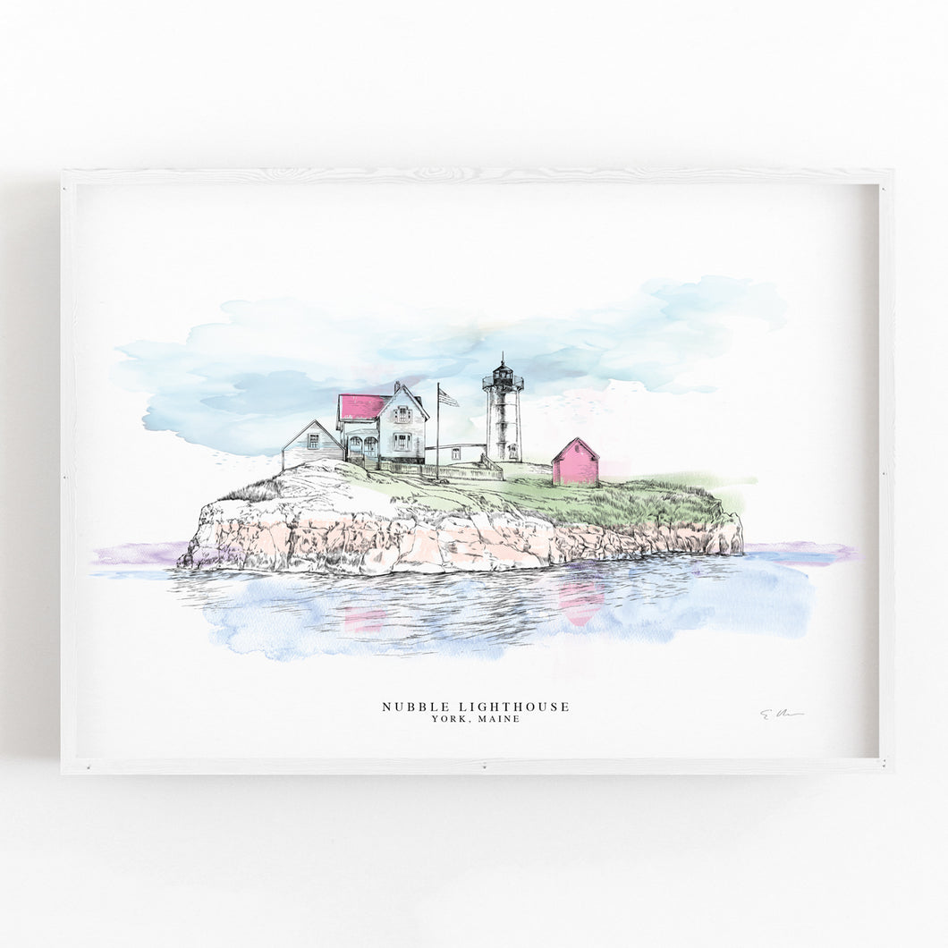 Nubble Lighthouse, Maine - Fine Art Print