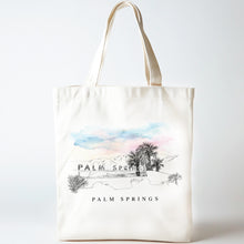 Load image into Gallery viewer, Palm Springs Sign Renissance Style Tote Bag
