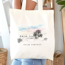 Load image into Gallery viewer, Palm Springs Sign Renissance Style Tote Bag
